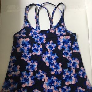 Old Navy flowered workout tank
